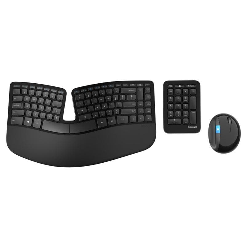 Kit TASTATURA si Mouse Microsoft, "Sculpt Ergonomic", wireless, 109 taste format standard, mouse, 4/1 butoane, negru, "L5V-00021"