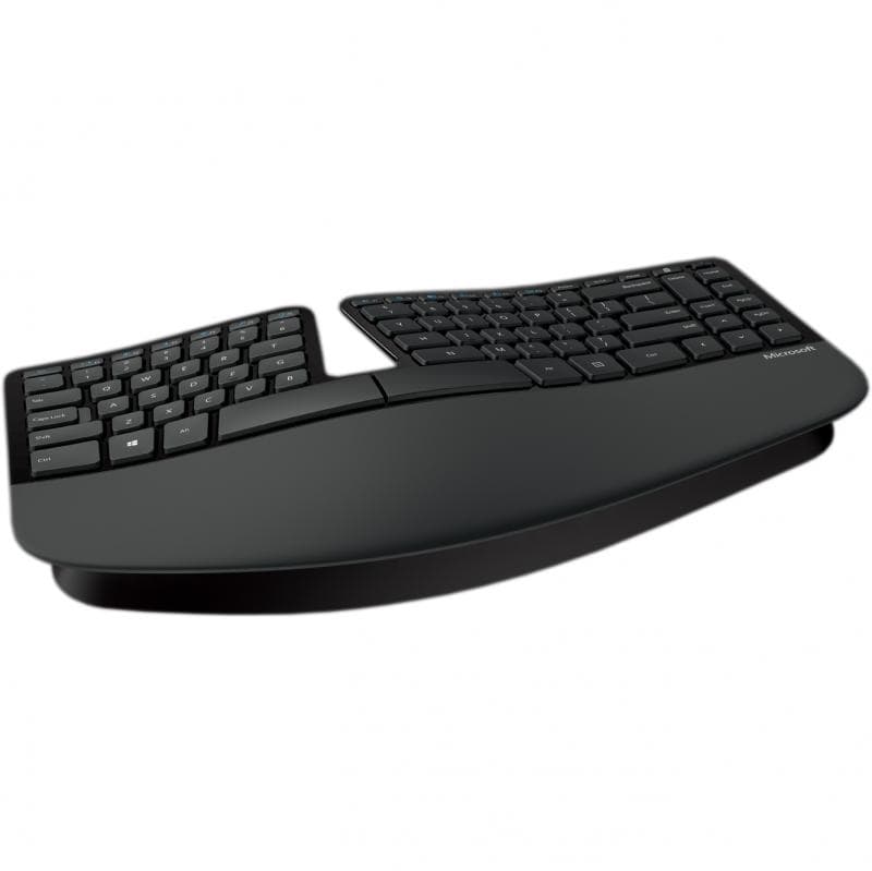 Kit TASTATURA si Mouse Microsoft, "Sculpt Ergonomic", wireless, 109 taste format standard, mouse, 4/1 butoane, negru, "L5V-00021" — miniatură