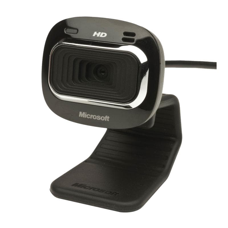 CAMERA web MICROSOFT LifeCam HD-3000, HD 720 rez 1280 x 720, USB 2.0, microfon, negru, "T4H-00004" — miniatură