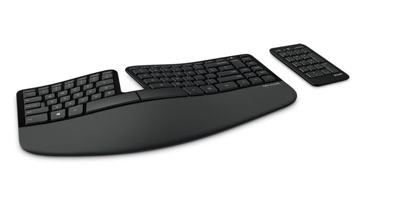 TASTATURI MICROSOFT, "Sculpt Ergonomic", wireless, 108 taste format standard (104-108 taste), Wireless (2.4 GHz), negru, "5KV-00005" — miniatură