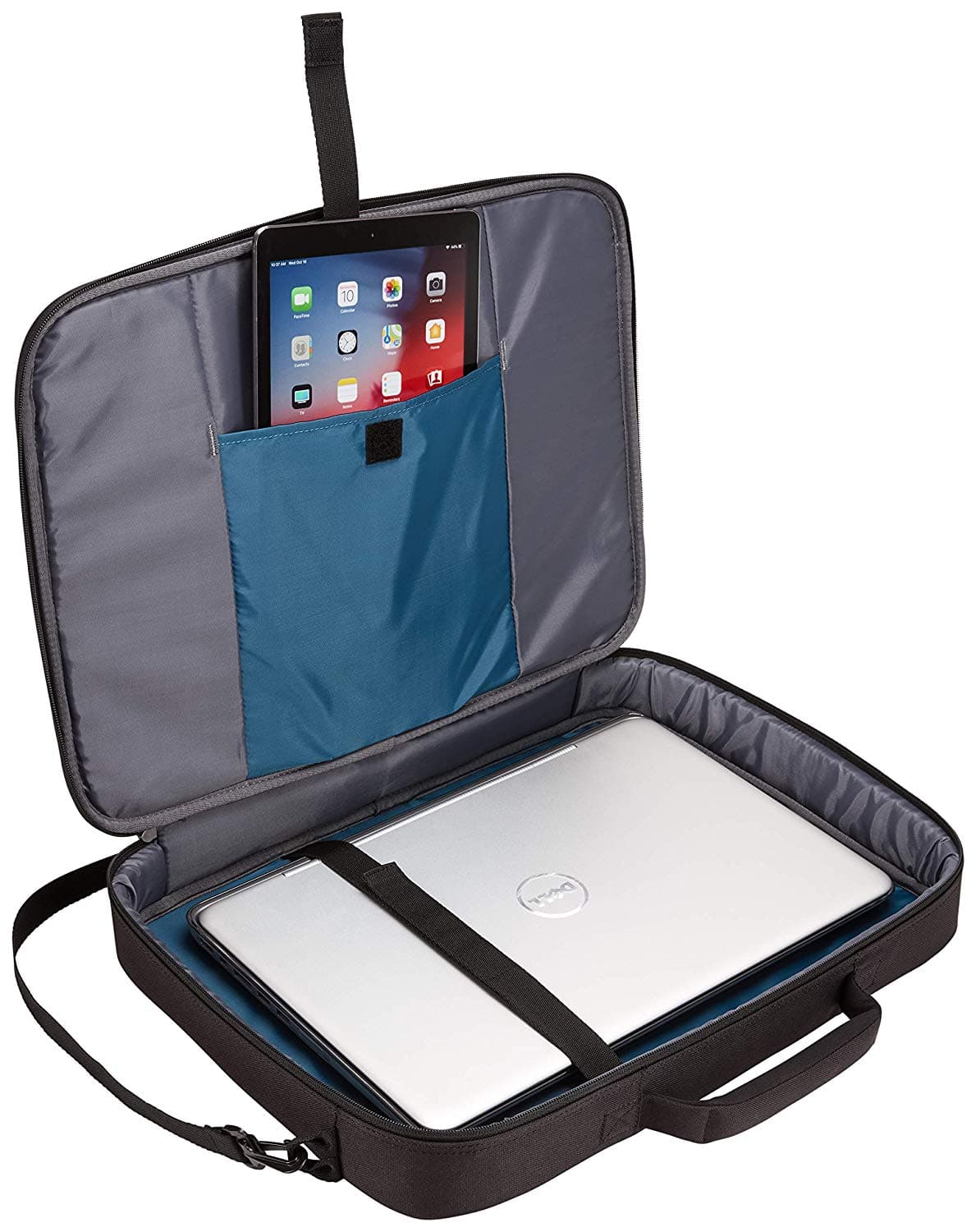 GEANTA CASE LOGIC, pt. notebook de max. 17.3 inch, 1 compartiment, buzunar frontal x 2, waterproof, poliester, negru, "ADVB-117 BLACK"/3203991 — miniatură