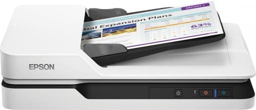 SCANNER EPSON DS-1630, A4, tip flatbed,viteza scan:25ppm alb-negru/color, rez. op 600x600dpi, ADF 50 pag, duplex, senzor CCD, interfata:USB 3.0, retea optional, vol scan 1500 pagini/zi., "B11B239401"