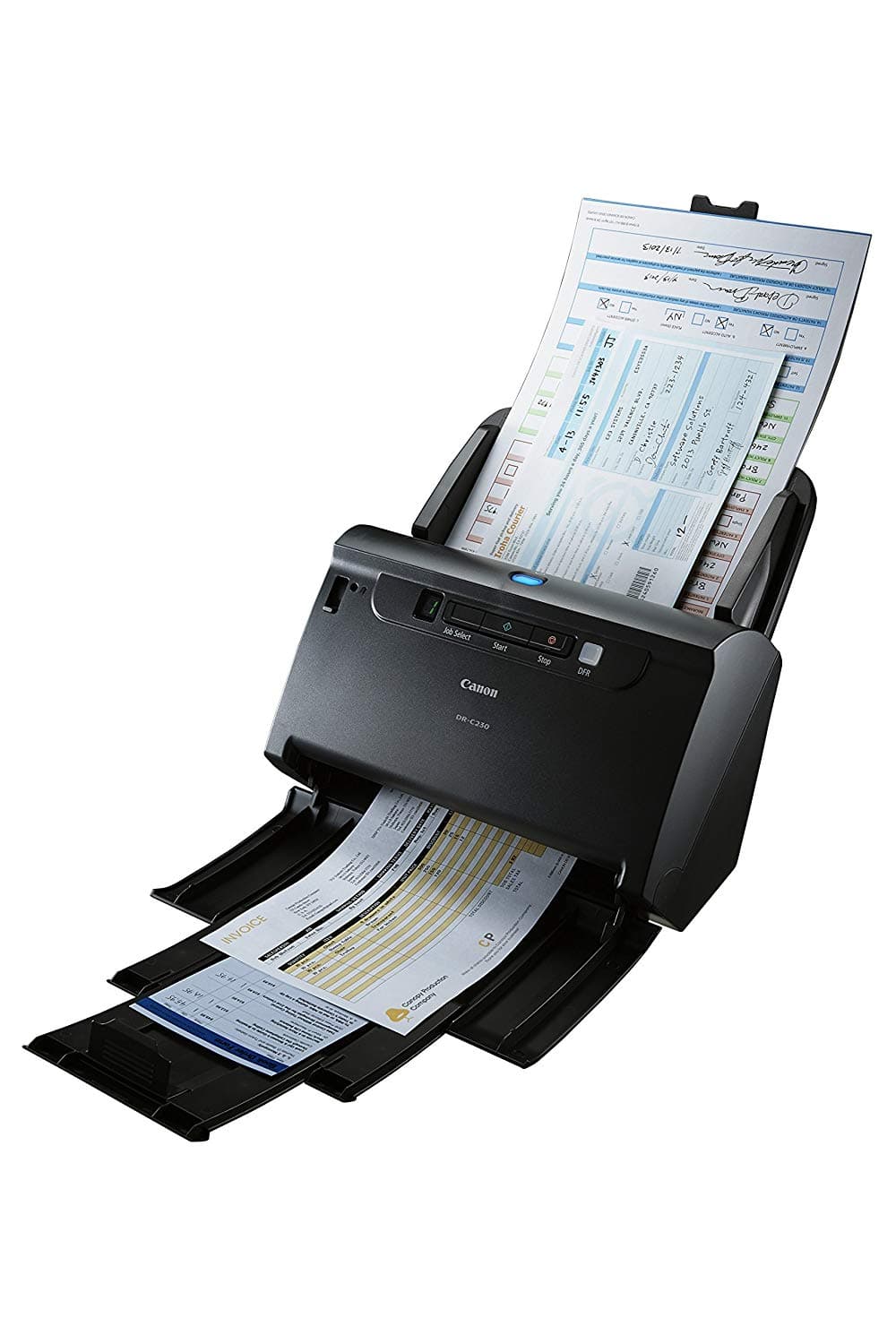 SCANNER CANON DRC230, A4, tip sheetfed, duplex, viteza de scanare: Alb-negru : 30 ppm/60ipm, Color: 30ppm/60ipm, rez. optica 600dpi, senzor CIS, alimentator 60 coli, "2646C003AA" — miniatură