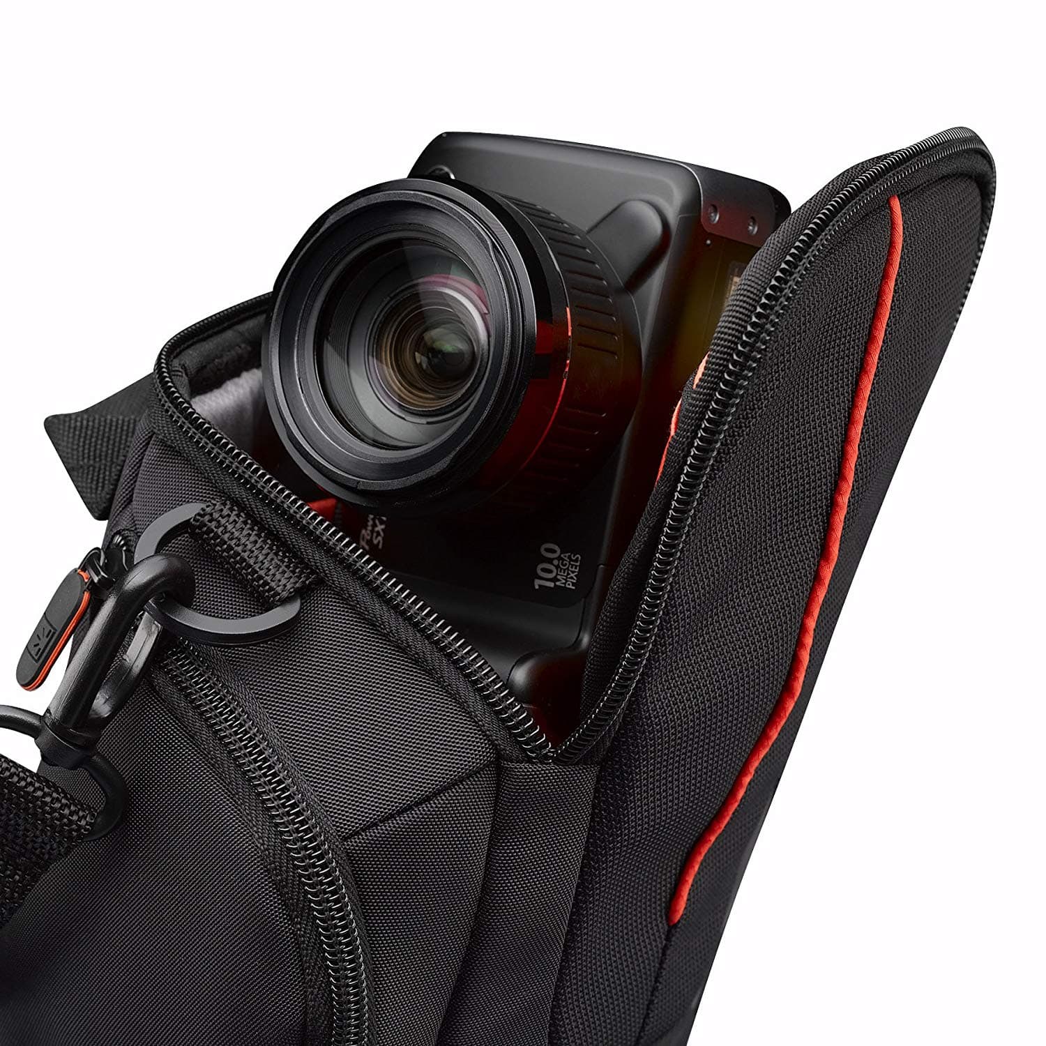 GEANTA pt. camera compacta, CASE LOGIC, buzunar intern | buzunar lateral x 2, curea detasabila, negru, "DCB304K"/3201022 — miniatură