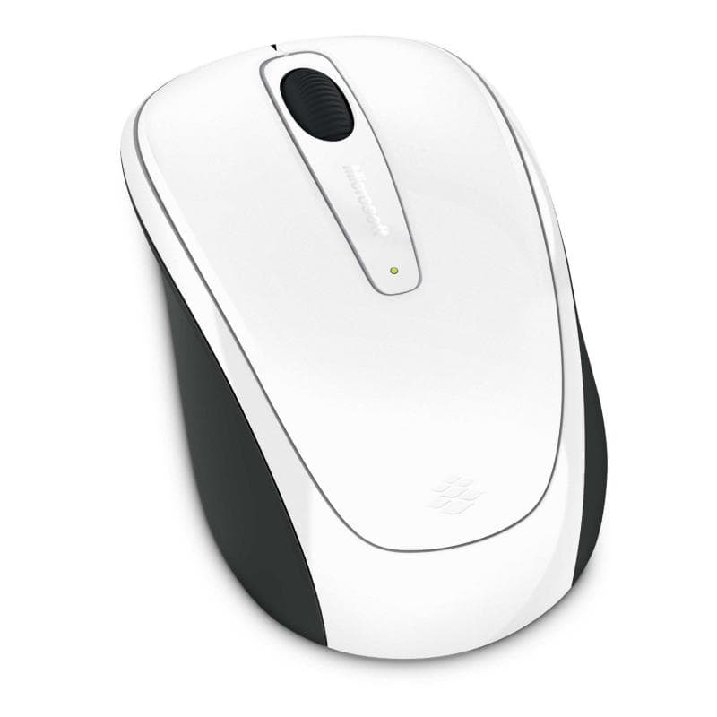 MOUSE MICROSOFT, "MOBILE 3500", PC sau NB, wireless, 2.4GHz, optic, 1000 dpi, butoane/scroll 3/1, alb, "GMF-00196" — miniatură