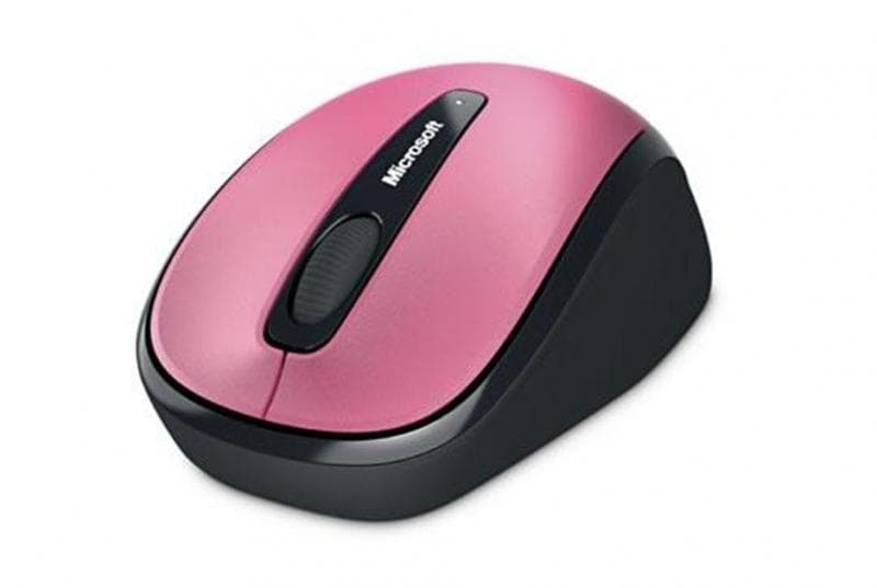 MOUSE MICROSOFT, "Mobile 3500", PC sau NB, wireless, 2.4GHz, optic, 1000 dpi, butoane/scroll 3/1, roz, "GMF-00276"