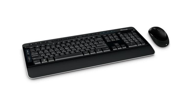 Kit TASTATURA si Mouse Microsoft, "Dektop 3050", wireless, 126 taste format standard, mouse, 3/1 butoane, negru, "PP3-00023" — miniatură