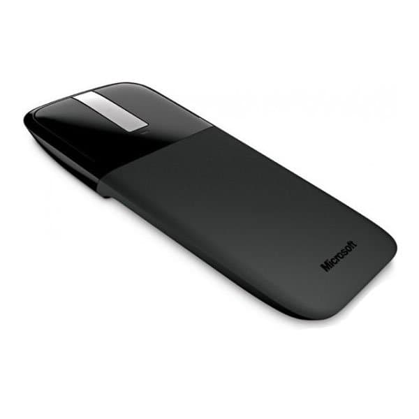 MOUSE MICROSOFT, "Arc Touch", PC sau NB, wireless, 2.4GHz, optic, 1000 dpi, butoane/scroll 2/Touch, modificare forma, negru, "RVF-00056" — miniatură