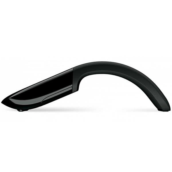 MOUSE MICROSOFT, "Arc Touch", PC sau NB, wireless, 2.4GHz, optic, 1000 dpi, butoane/scroll 2/Touch, modificare forma, negru, "RVF-00056" — miniatură