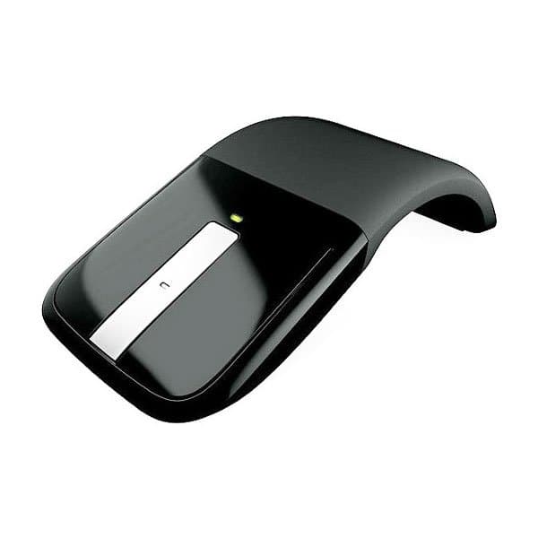 MOUSE MICROSOFT, "Arc Touch", PC sau NB, wireless, 2.4GHz, optic, 1000 dpi, butoane/scroll 2/Touch, modificare forma, negru, "RVF-00056"