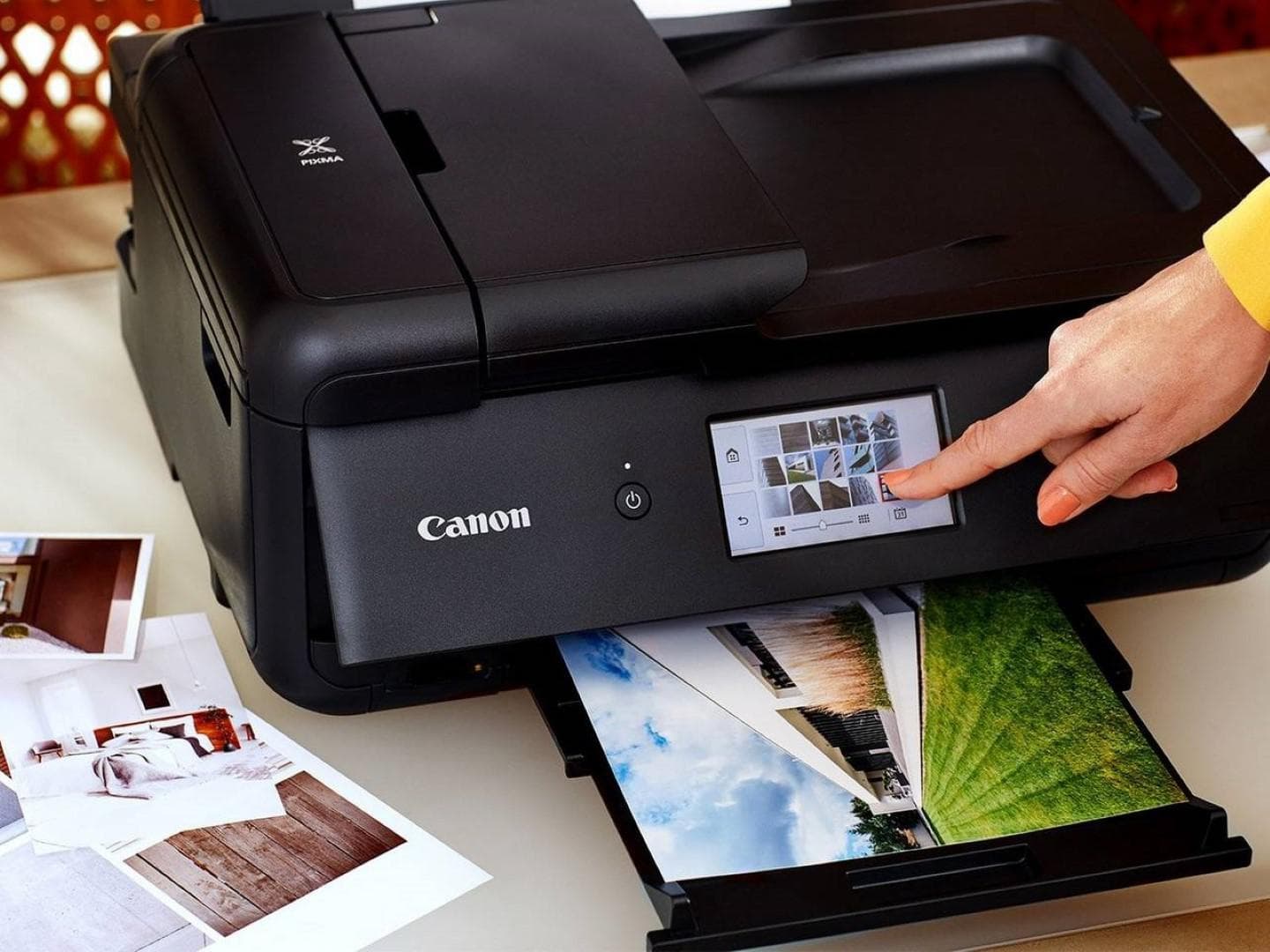 Multifunctional Inkjet Color Canon Pixma TS9550, A4, Functii:Impr|Scan|Cop,Viteza Print Mono:15ppm,Viteza Print color:10ppm,Conectiv:USB|Ret|WiFi,Duplex:Da,ADF:ADF "2988C006AA" — miniatură