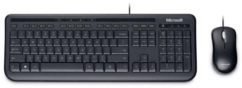 Kit TASTATURA si Mouse Microsoft, "Desktop 600", cu fir, 110 taste format standard, mouse 800dpi, 3/1 butoane, negru, "3J2-00003"