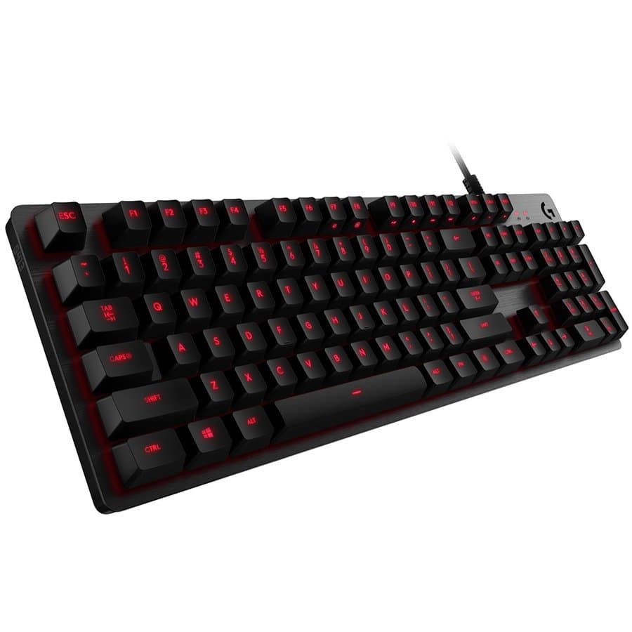 LOGITECH G413 Mechanical Gaming Keyboard - CARBON - US INTL - USB - INTNL - RED LED "920-008310" — miniatură