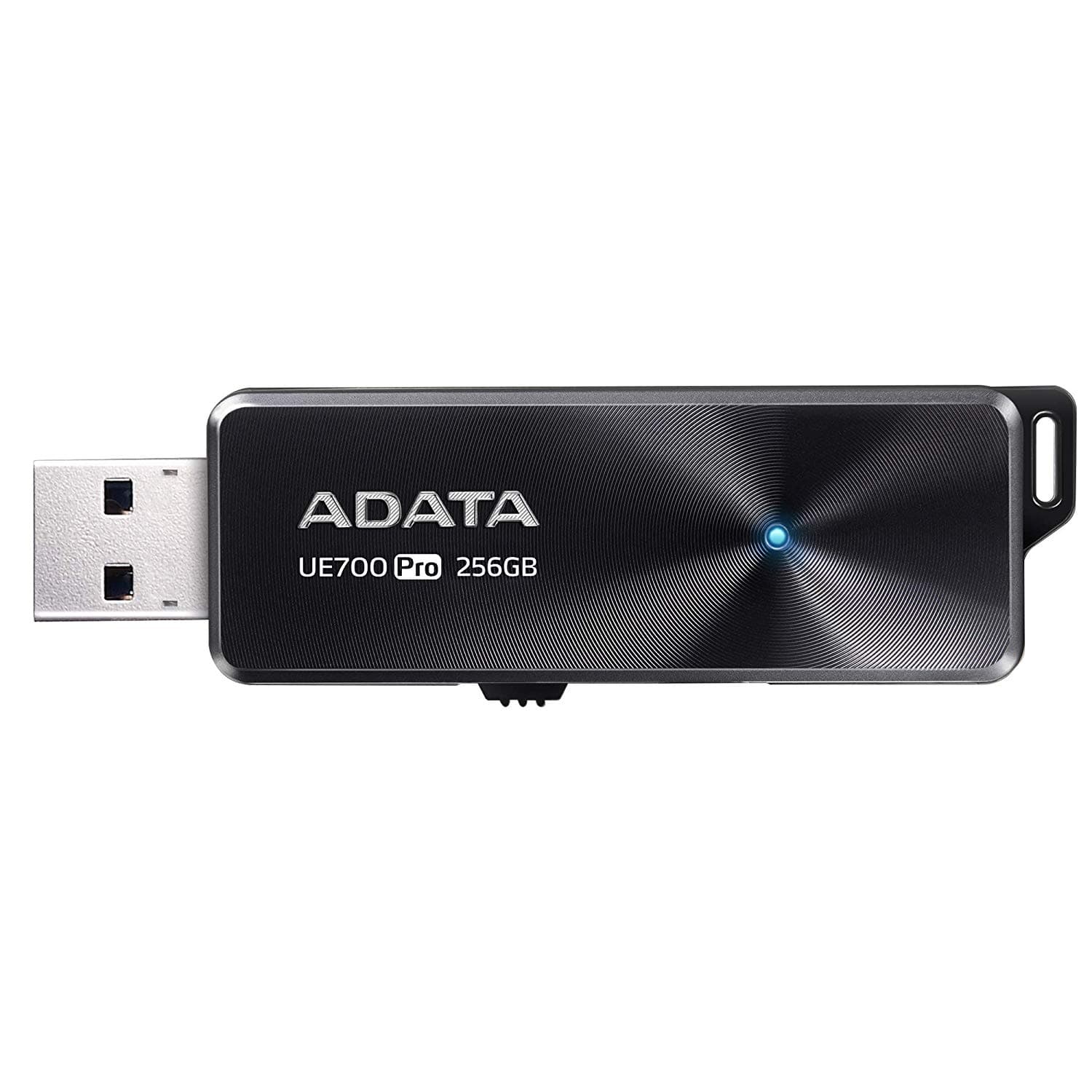 MEMORIE USB 3.2 ADATA 256 GB, retractabila, carcasa aluminiu, negru, "AUE700PRO-256G-CBK"