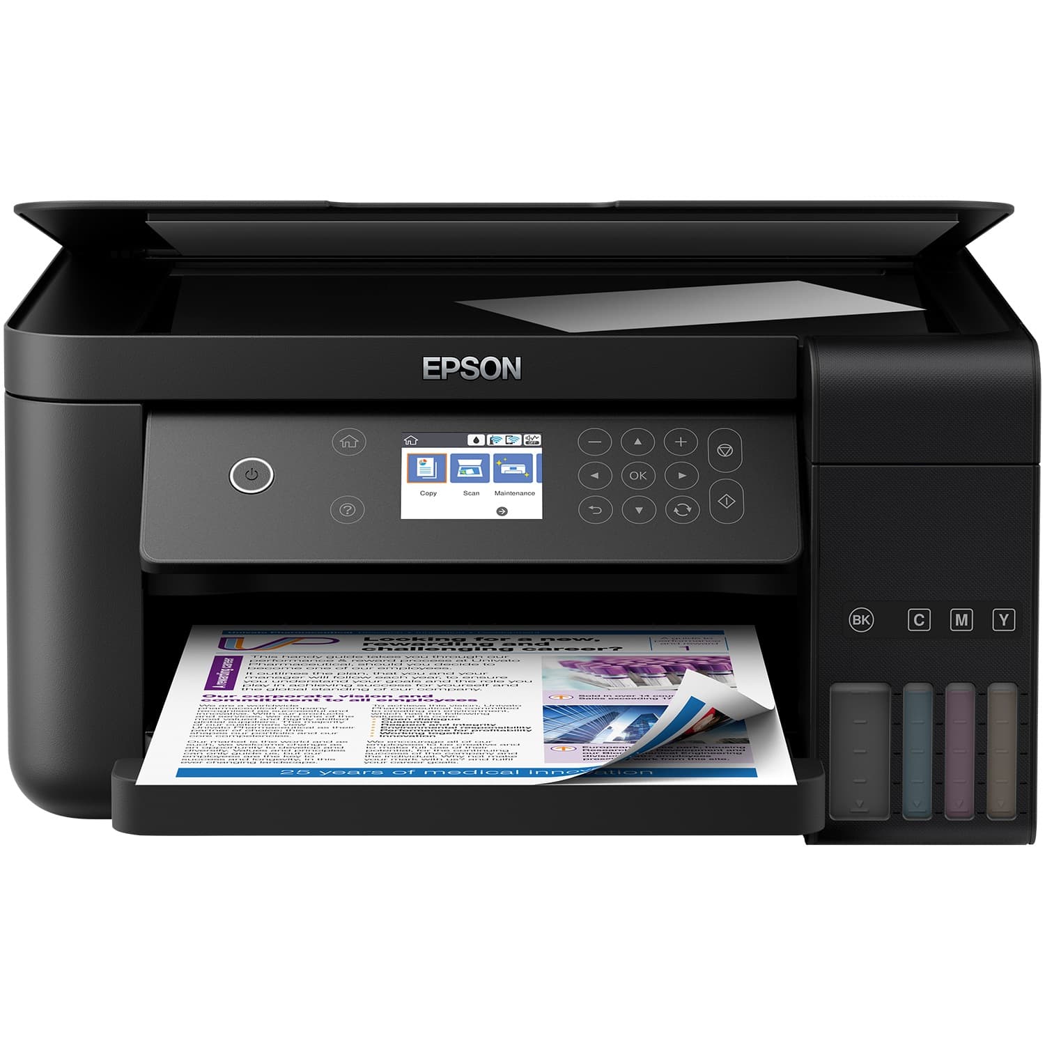 Multifunctional Inkjet CISS Color Epson L6160, A4, Functii:Impr|Scan|Cop,Viteza Print Mono:33 ppm,Viteza Print color:20 ppm,Conectiv:USB|Retea|WiFi,Duplex:Da,ADF:Nu, "C11CG21402"