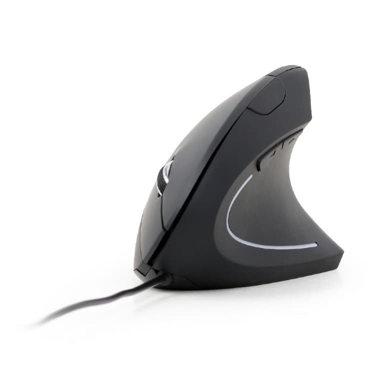 MOUSE GEMBIRD, PC sau NB, cu fir, USB, optic, 3200 dpi, butoane/scroll 6/1, ergonomic, negru, "MUS-ERGO-01"