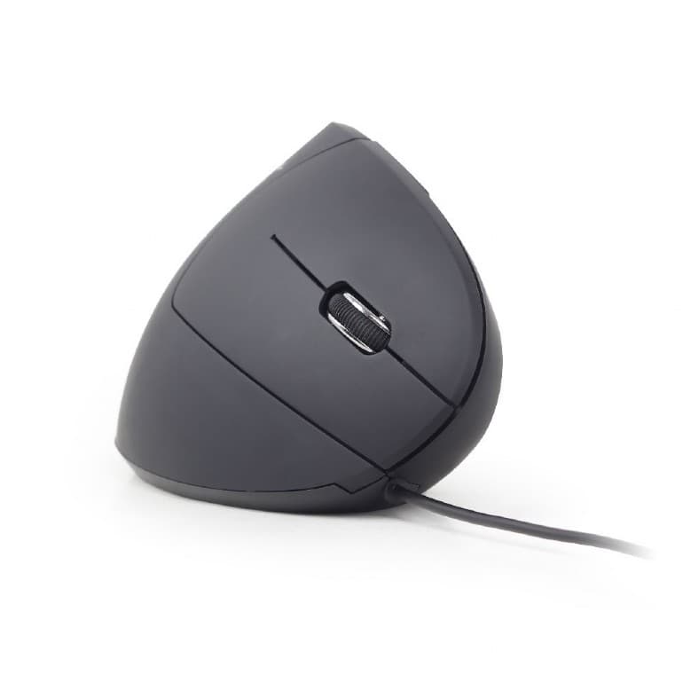MOUSE GEMBIRD, PC sau NB, cu fir, USB, optic, 3200 dpi, butoane/scroll 6/1, ergonomic, negru, "MUS-ERGO-01" — miniatură