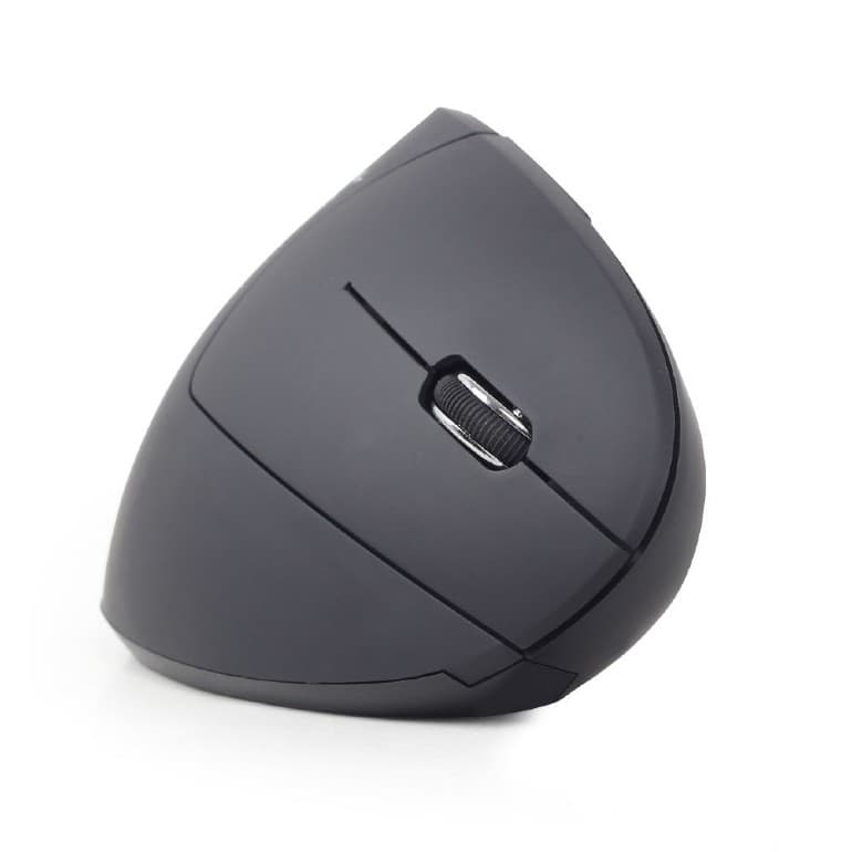 MOUSE GEMBIRD, PC sau NB, wireless, 2.4GHz, optic, 1600 dpi, butoane/scroll 6/1, ergonomic, negru, "MUSW-ERGO-01" — miniatură