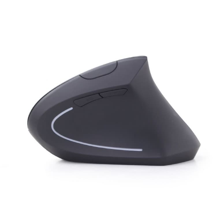 MOUSE GEMBIRD, PC sau NB, wireless, 2.4GHz, optic, 1600 dpi, butoane/scroll 6/1, ergonomic, negru, "MUSW-ERGO-01" — miniatură