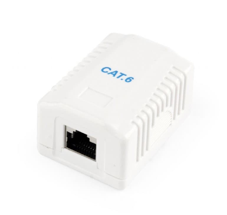 PRIZA RJ-45 aplicabila cu 1 iesire GEMBIRD pt. cablu FTP, Cat6, Krone (LSA) | RJ-45 (M), ecranat, plastic, 1 buc, "NCAC-1F6-01"