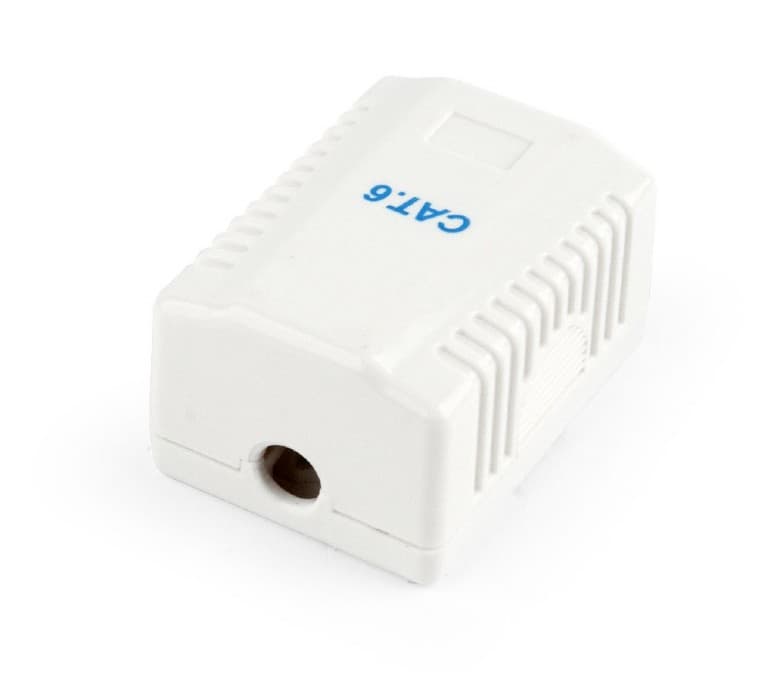PRIZA RJ-45 aplicabila cu 1 iesire GEMBIRD pt. cablu FTP, Cat6, Krone (LSA) | RJ-45 (M), ecranat, plastic, 1 buc, "NCAC-1F6-01" — miniatură
