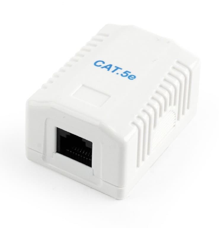PRIZA RJ-45 aplicabila cu 1 iesire GEMBIRD pt. cablu UTP, Cat5e, Krone (LSA) | RJ-45 (M), plastic, 1 buc, "NCAC-1U5E-01"