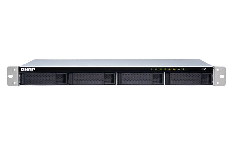 NAS QNAP, Rack, HDD x 4, capacitate maxima 40 TB, memorie RAM 2 GB, RJ-45 (Gigabit) x 3, porturi USB 3.0 x 4, "TS-431XEU-2G"