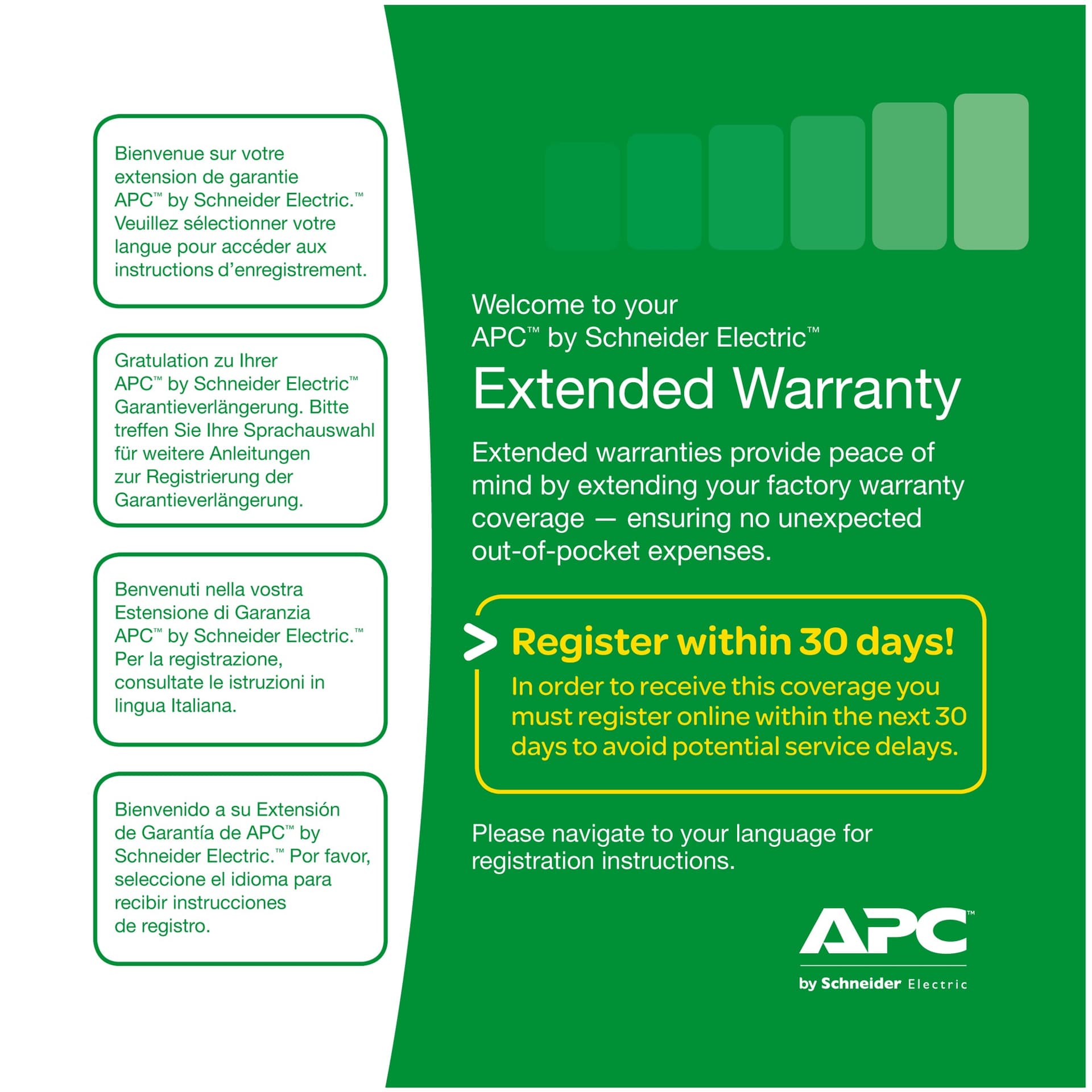 Extensie garantie APC 1 an pentru produs nou valabila pentru accesoriiAPC "WBEXTWAR1YR-AC-03"