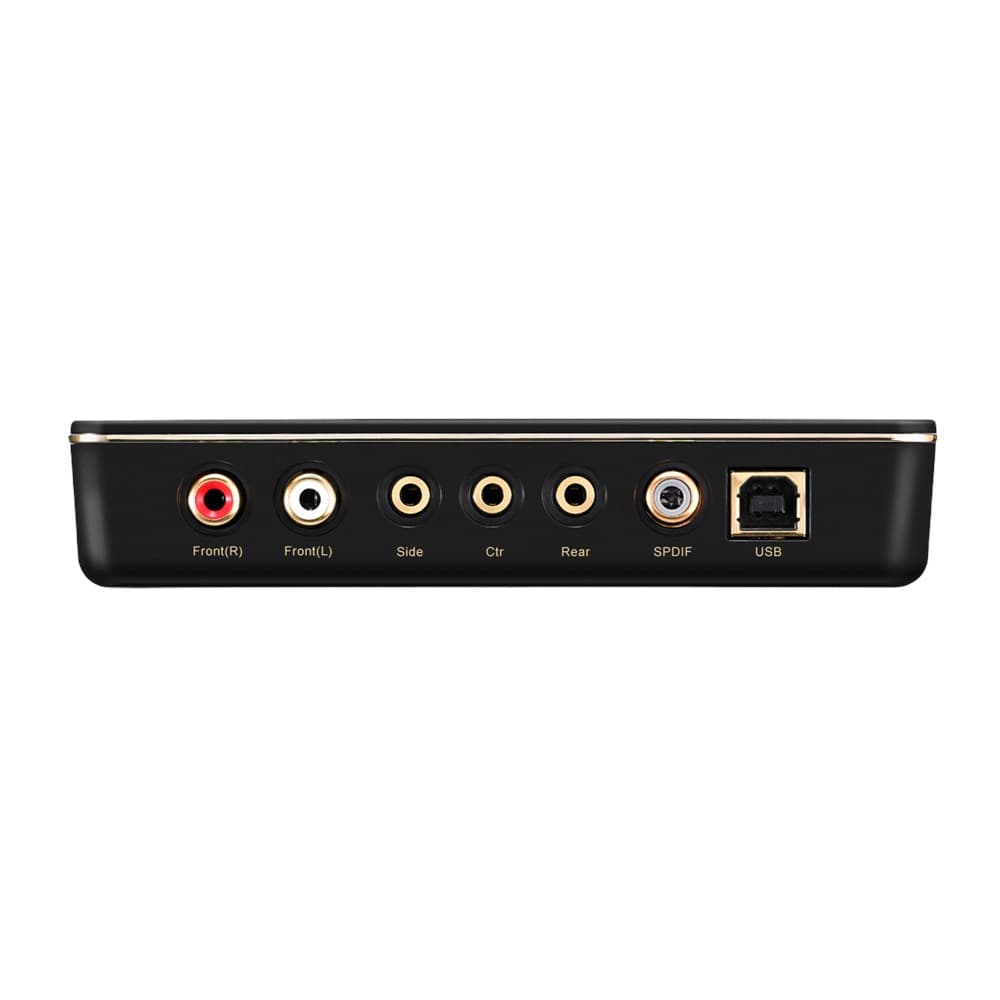 PLACA de SUNET ASUS, extern, 7.1, interfata USB 2.0, conectori 3.5 mm jack x 4, S/PDIF, RCA x 2, "XONAR U7 MKII" — miniatură