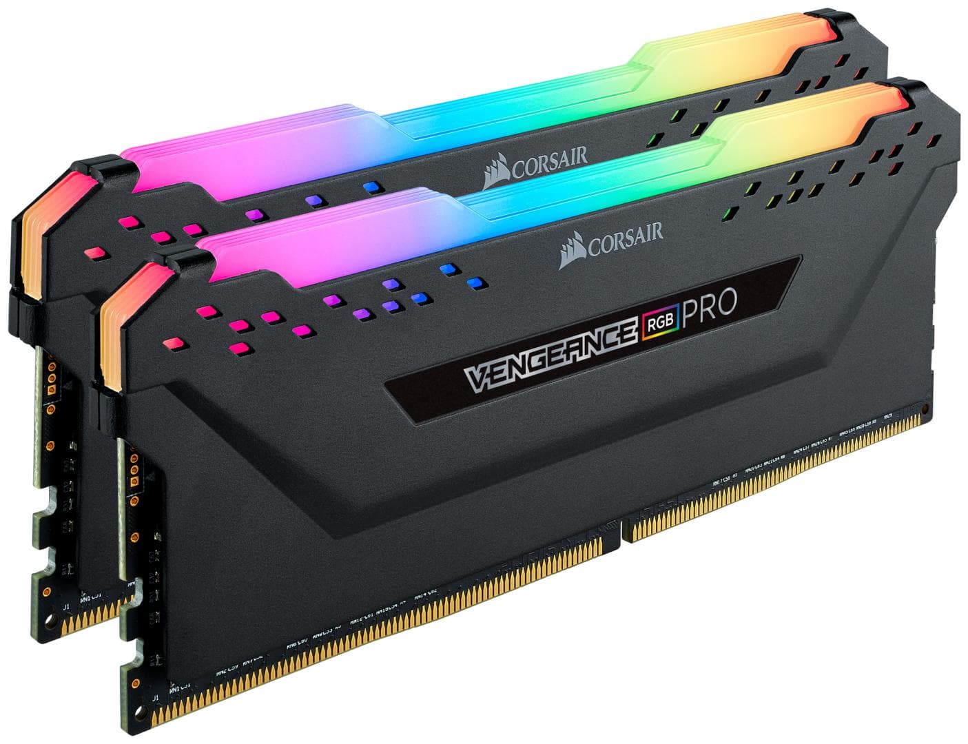 Memorie DDR Corsair - gaming DDR4 16 GB, frecventa 3000 MHz, 8 GB x 2 module, radiator, iluminare RGB, "CMW16GX4M2C3000C15" — miniatură
