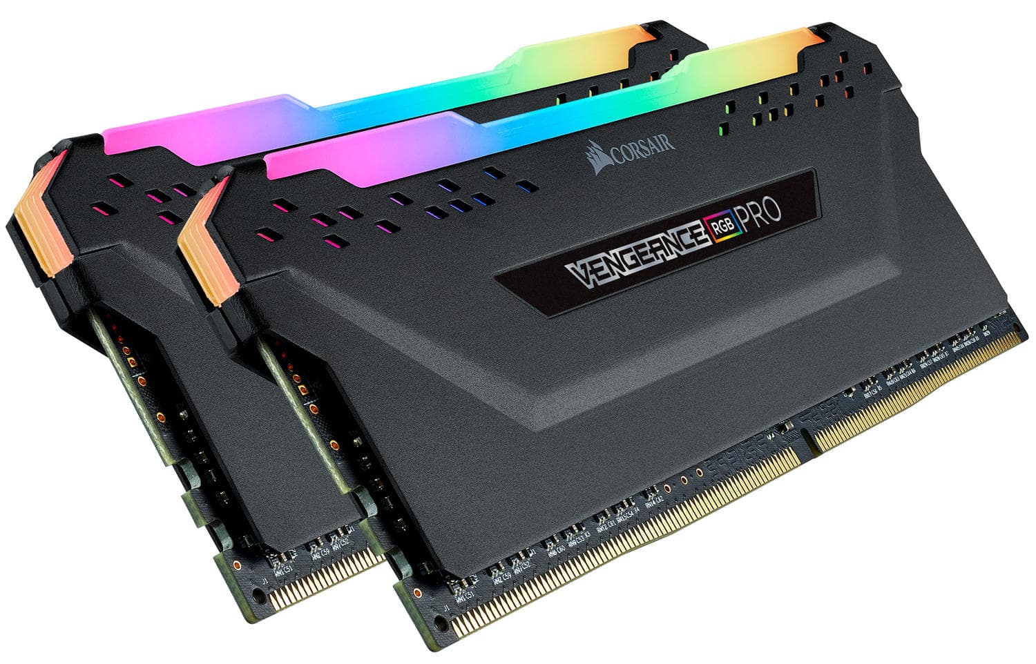 Memorie DDR Corsair DDR4 16 GB, frecventa 3200 MHz, 8 GB x 2 module, radiator, iluminare RGB, "CMW16GX4M2C3200C16" — miniatură