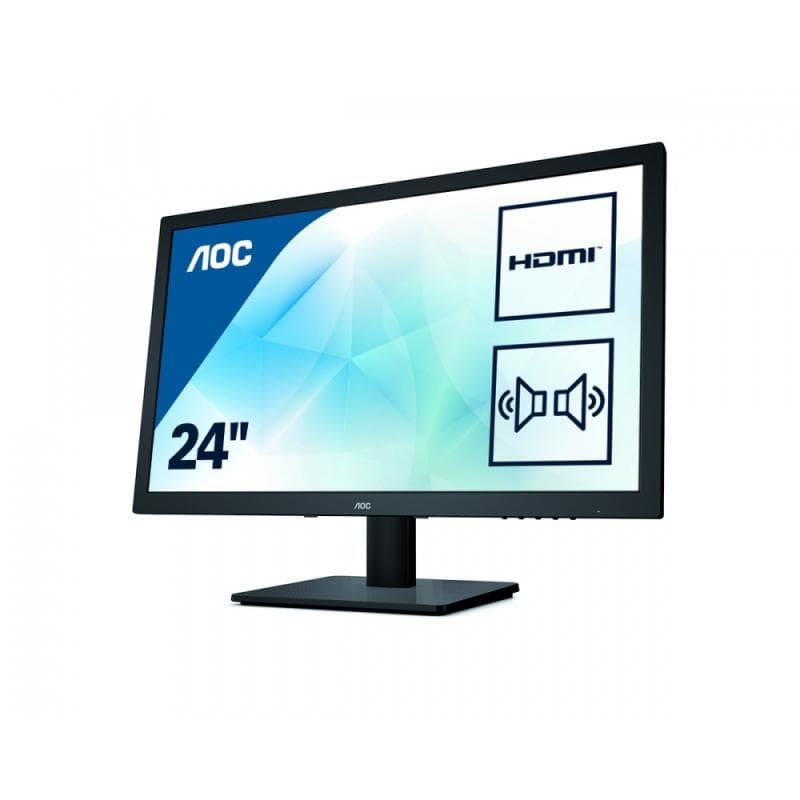 MONITOR AOC 23.6" gaming, TN, Full HD (1920 x 1080), Wide, 250 cd/mp, 1 ms, VGA, DVI, HDMI, "E2475SWJ" — miniatură