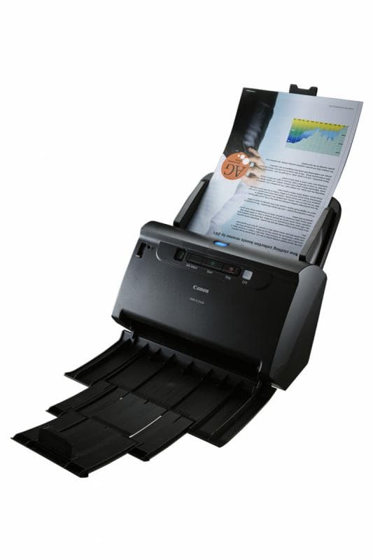 SCANNER CANON DRC240, A4, tip sheetfed, duplex,viteza de scanare:Alb-negru:45ppm/90ipm,Color:30ppm/60ipm, rez. Op. 600dpi, senzor CIS, alimentator 60 coli,USB 2.0 "EM0651C003AA" — miniatură