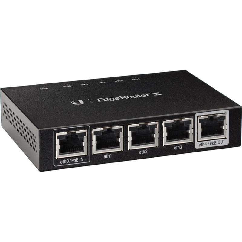 ROUTER Ubiquiti EdgeRouter, wired, port LAN 10/100/1000 x 4, port WAN 10/100/1000 x 1, "ER-X"