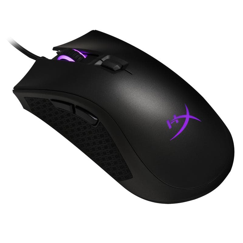 MOUSE KINGSTON, "Pulsefire", gaming, cu fir, USB, optic, 16000 dpi, butoane/scroll 6/1, iluminare, butoane programabile, negru, "HX-MC003B" — miniatură