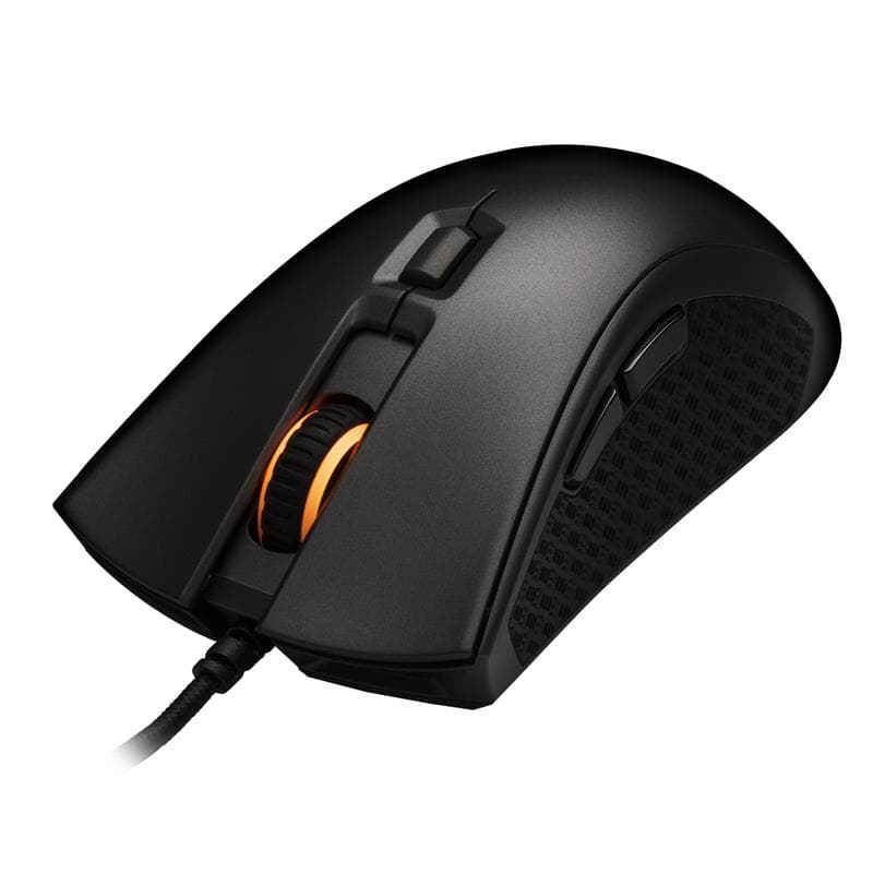 MOUSE KINGSTON, "Pulsefire", gaming, cu fir, USB, optic, 16000 dpi, butoane/scroll 6/1, iluminare, butoane programabile, negru, "HX-MC003B" — miniatură