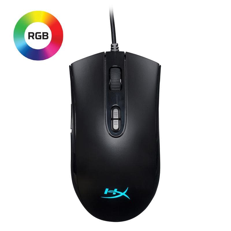 MOUSE KINGSTON, "Pulsefire Core", gaming, cu fir, USB, optic, 6200 dpi, butoane/scroll 7/1, iluminare, butoane programabile, negru, "HX-MC004B"