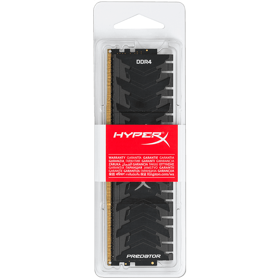 Memorie DDR Kingston - gaming DDR4 8 GB, frecventa 3200 MHz, 1 modul, radiator, "HX432C16PB3/8" — miniatură