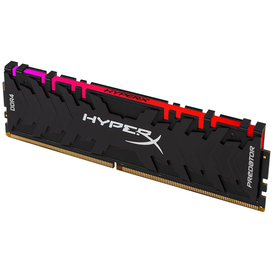 Memorie DDR Kingston - gaming DDR4 8 GB, frecventa 3200 MHz, 1 modul, radiator, iluminare RGB, "HX432C16PB3A/8"