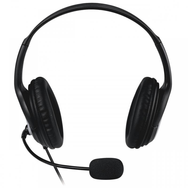 CASTI Microsoft, "LifeChat LX-3000", cu fir, standard, utilizare multimedia, call center, microfon pe brat, conectare prin USB 2.0, negru, "JUG-00014" — miniatură