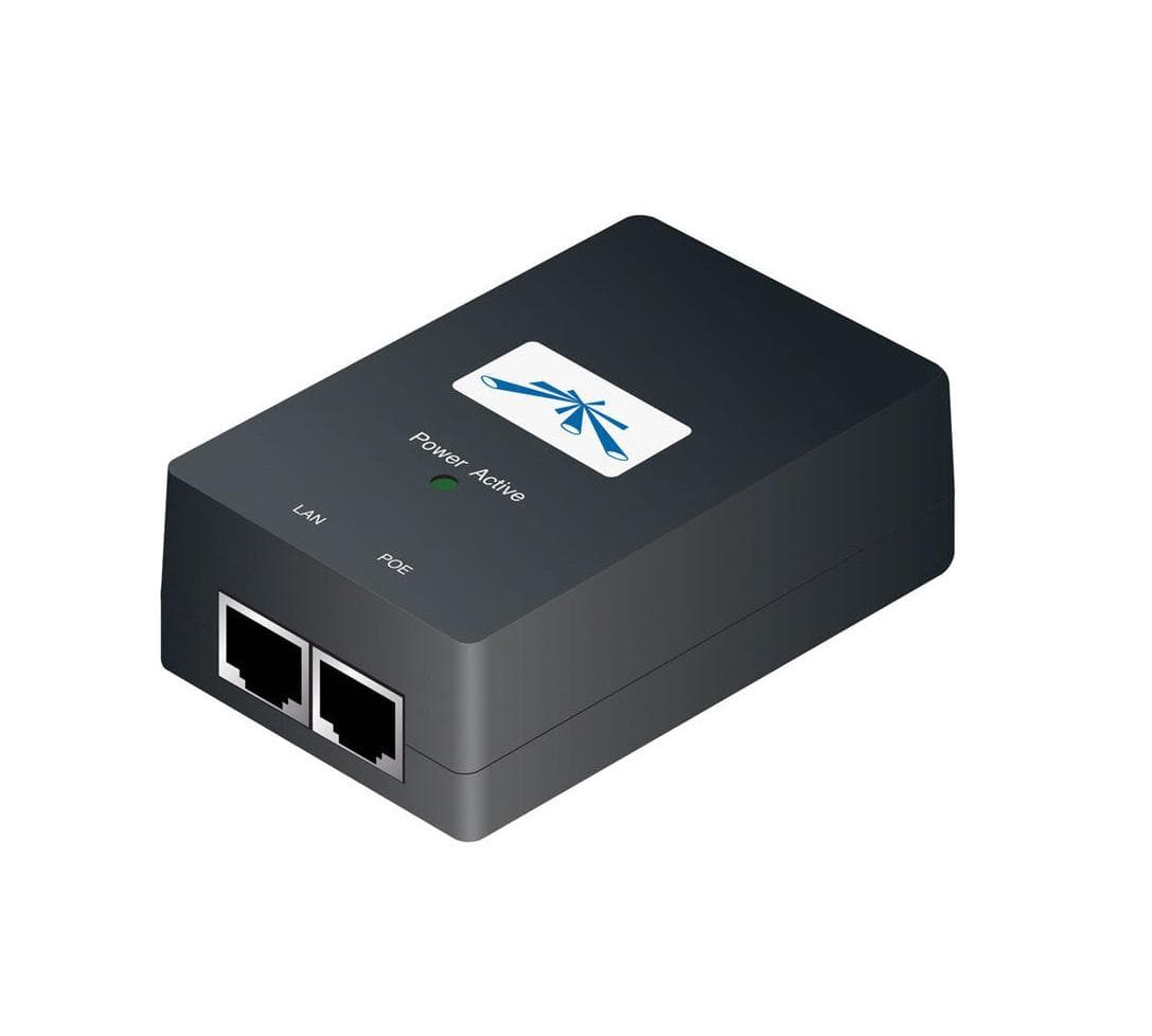 UBIQUITI POE 24V-24W POWER ADAPTER, Output Voltage: 24VDC @ 1.0A, InputVoltage: 90-260VAC @ 47-63Hz, Input Current: 0.3A @ 120VAC, 0.2A @230VAC, Switching Frequency: 200kHz "POE-24-24W"