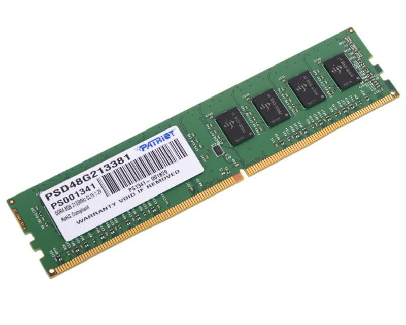 Memorie DDR Patriot DDR4 8 GB, frecventa 2133 MHz, 1 modul, "PSD48G213381"