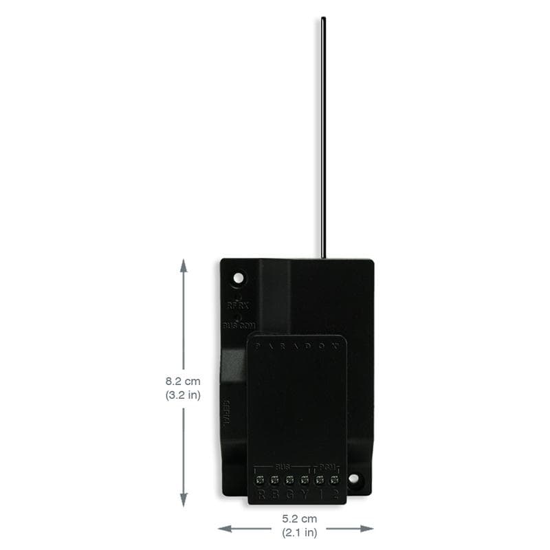 MODUL Paradox, extensie radio, 2 PGMuri,supervizare la interferente RF,indicator si test nivel zgomot,compatibil cu gamele:Spectra SP;32 zone radio (doar pt Spectra SP); "RX1"