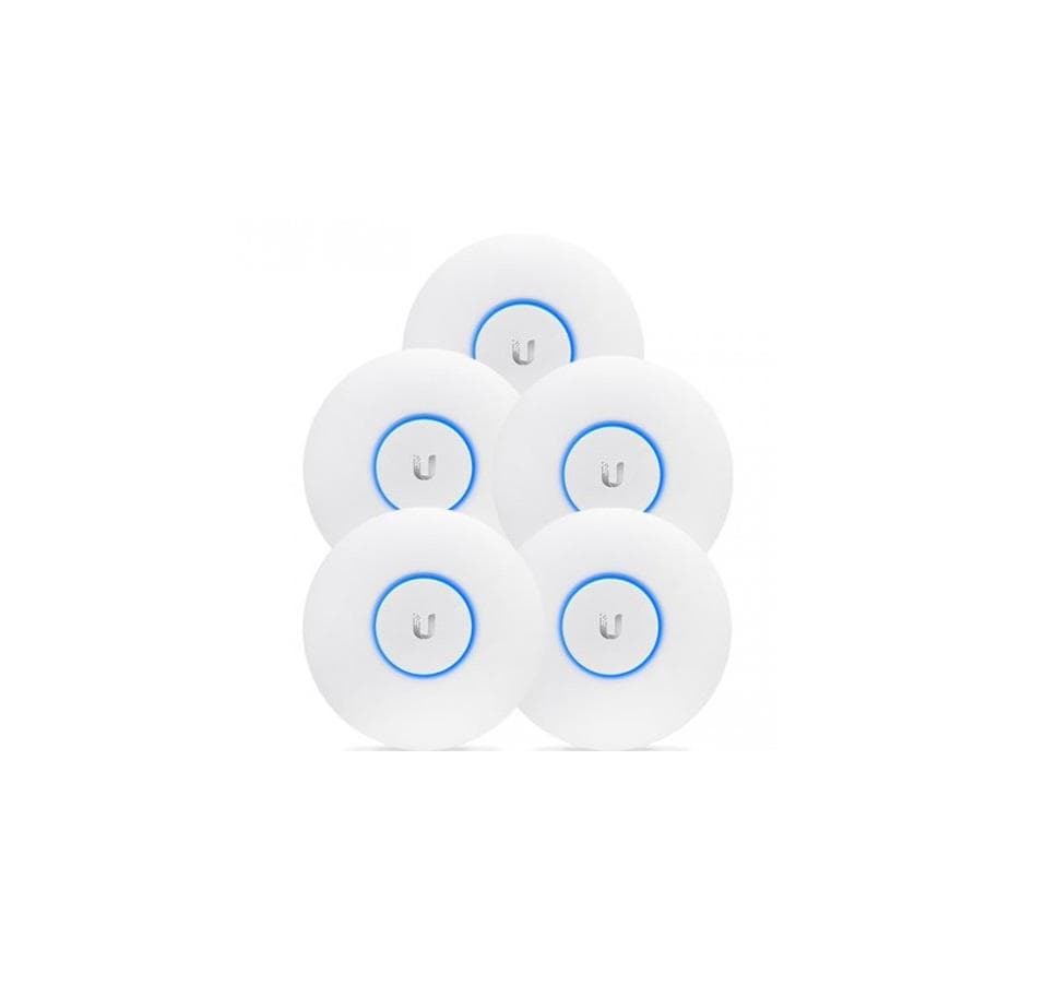 ACCESS Point Ubiquiti wireless interior 1300 Mbps, port 10/100/1000 x 2, antena interna x 2, PoE, 2.4 - 5 GHz, "UAP-AC-PRO-5"
