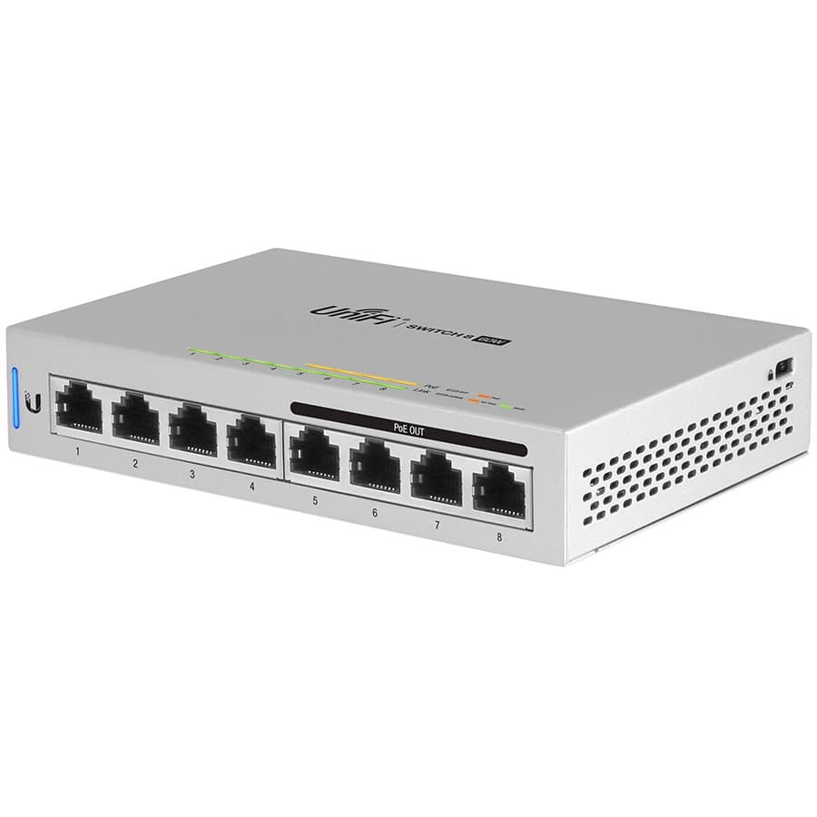 SWITCH PoE UBIQUITI, "UNIFI SWITCH 8"port Gigabit x 8, unmanaged, nerackabil, carcasa metalica, "US-8-60W-EU"