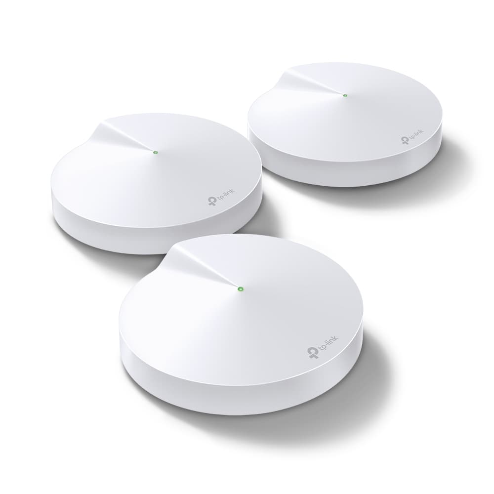 MESH TP-LINK, wireless, router AC2200, pt interior, 2200 Mbps, port LAN si WAN Gigabit, 2.4 GHz | 5 GHz, antena interna x 8, standard 802.11ac, "Deco M9 Plus(3-pack)"