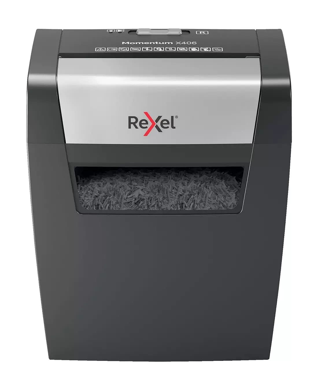 Distrugator manual documente MOMENTUM X406, 6 coli, P4, cross-cut (tip confeti) Rexel "2104569EU"