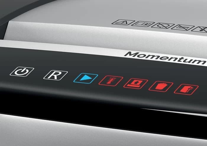 Distrugator manual documente MOMENTUM M515, 15 coli, P5, micro-cut (tip particule) Rexel "2104577EU" — miniatură