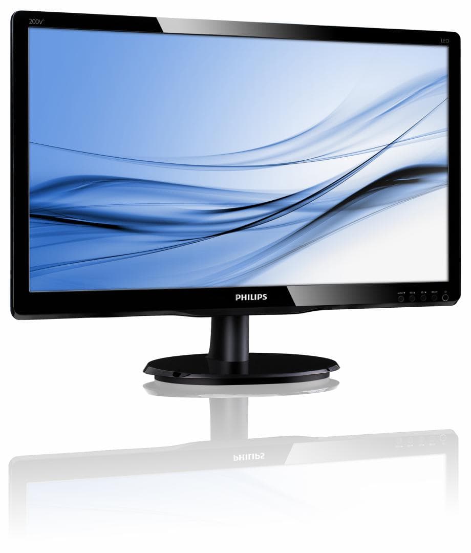 MONITOR PHILIPS 19.5", home, office, TN, HD+ (1600 x 900), Wide, 200 cd/mp, 5 ms, VGA, DVI, "200V4LAB2/00" — miniatură