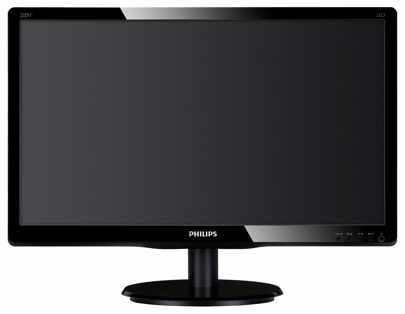 MONITOR PHILIPS 19.5", home, office, TN, HD+ (1600 x 900), Wide, 200 cd/mp, 5 ms, VGA, DVI, "200V4LAB2/00" — miniatură